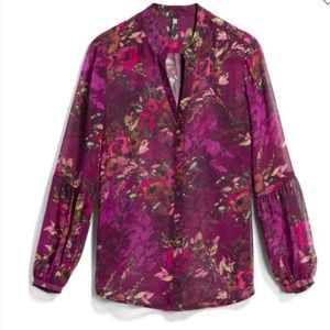 Hals Bishop Sleeve Blouse